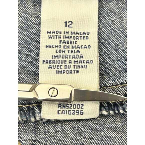 Crazy Horse Womens 12 Embroidered Floral Blue‎ Denim Jeans - Picture 9 of 11